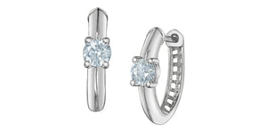 Earrings - 10kt white gold - Laboratory Grown Diamonds | 70046