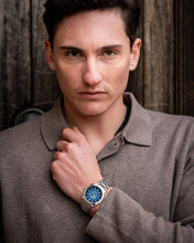 Charger l'image dans la galerie, Casio Edifice Automatic - Electroformed textured dia - Blue  | EFK200D-2A
