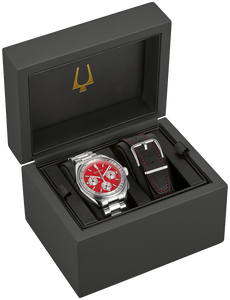 Bulova Lunar Pilot Quartz chrono - Red  | 96K115