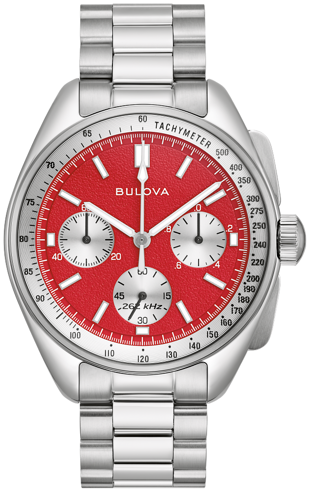 Bulova Lunar Pilot Quartz chrono - Red  | 96K115