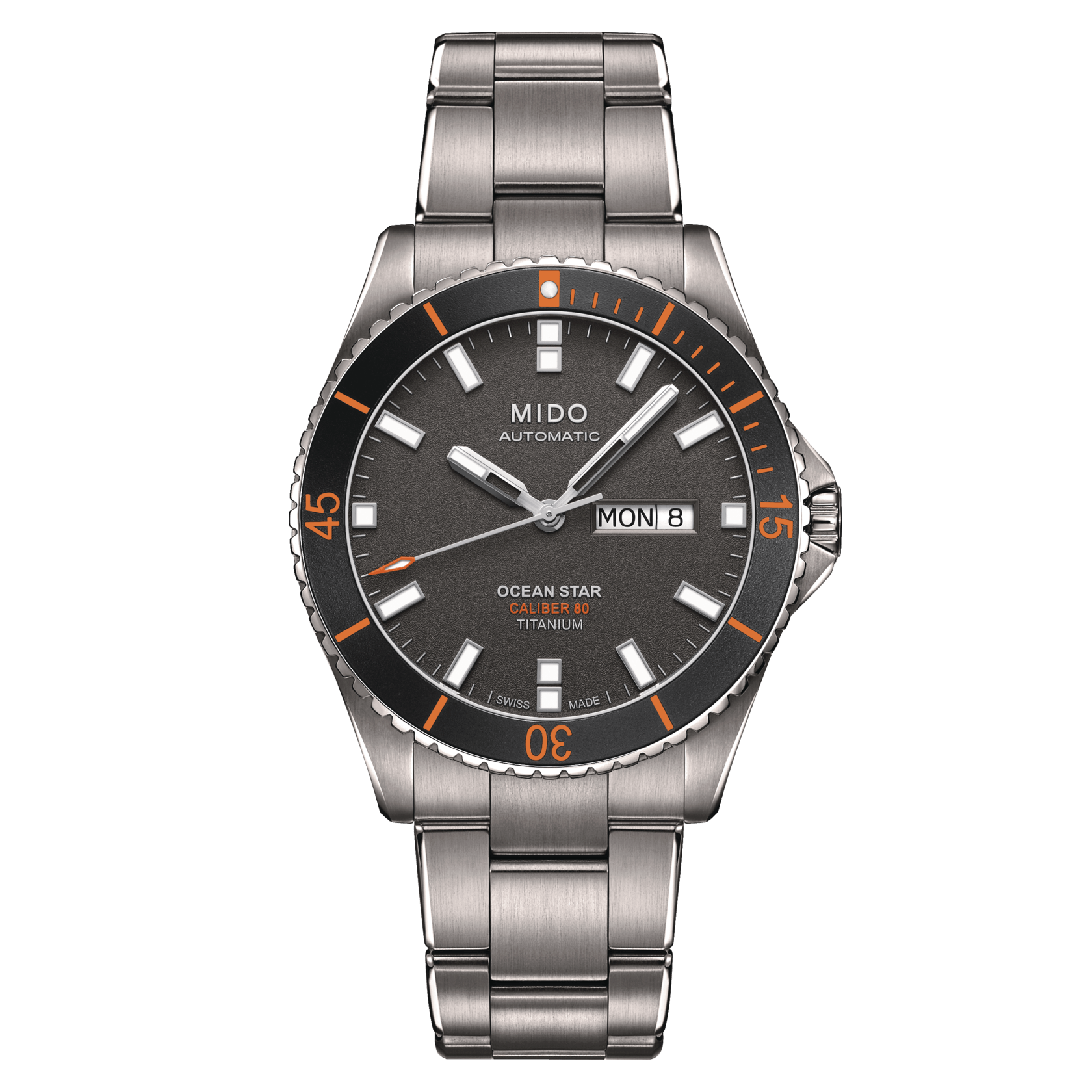 Mido Ocean Star 200 - Anthracite - 42.5mm - Titanium