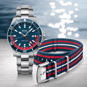 Mido Ocean Star GMT - Blue - 44mm | M0266291104100