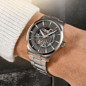 Mido Multifort Skeleton Vertigo  - Anthracite - 42mm | M0384361106100