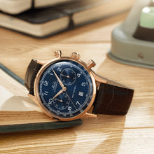 Load image into Gallery viewer, Mido Multifort Patrimony Chronograph  - Blue - 42mm | M040.427.36.042.00
