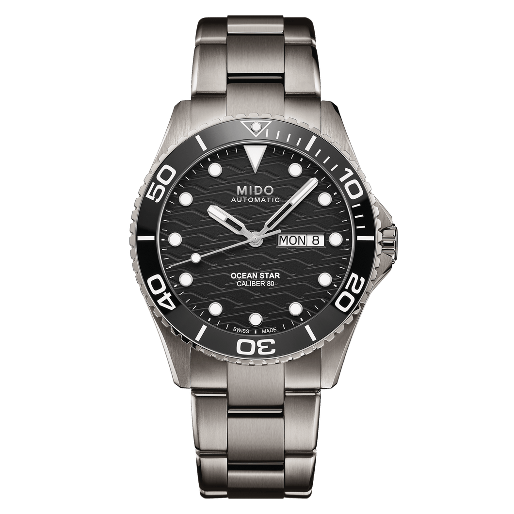 Mido Ocean Star 200C Titanium - Black - 42.5mm | M0424304405100