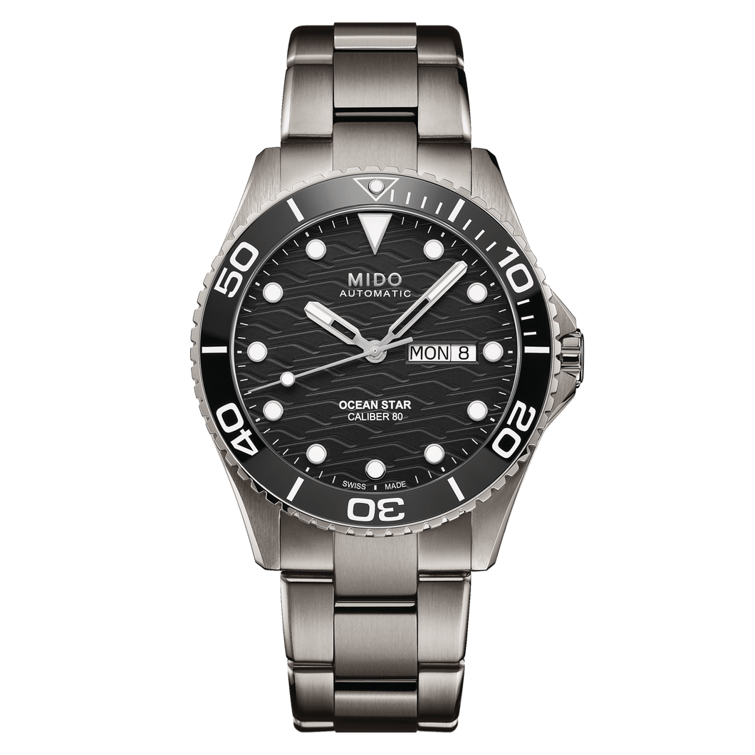 Mido Ocean Star 200C Titanium - Black - 42.5mm | M0424304405100