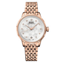 Load image into Gallery viewer, Mido Rainflower - White Mother-of-Pearl - 34mm | M0432073310600
