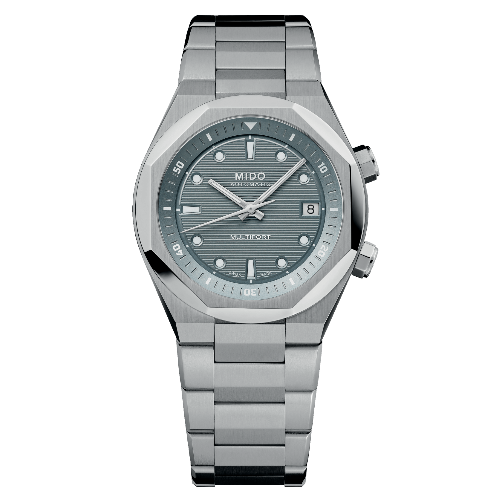 Mido Multifort 8 Two Crowns - Grey - 38.40 x 40 mm