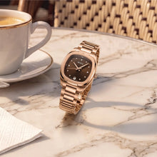 Charger l'image dans la galerie, Mido Multifort TV 28 Quartz - Brown - Full rose-gold-coloured PVD - 27.6X28mm | M0491103329600
