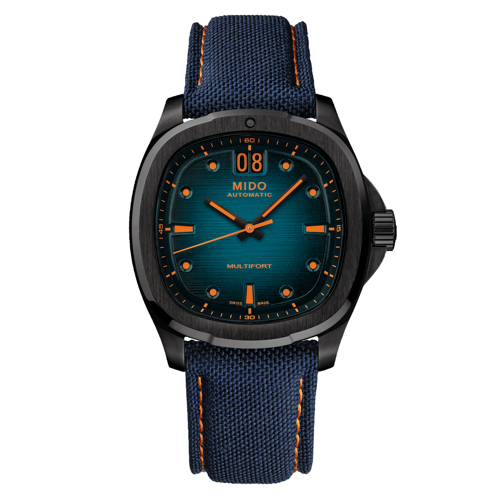 Mido Multifort TV Big Date - Blue Gradient - 39.2 x 40mm