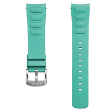 Charger l'image dans la galerie, Mido RUBBER STRAP, Turquoise Multifort Shape 22mm
