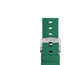 Charger l'image dans la galerie, Mido RUBBER STRAP, Green Multifort Shape 22mm
