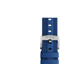 Charger l'image dans la galerie, Mido Ocean Star 39 Blue rubber strap 20mm
