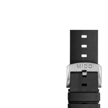 Charger l'image dans la galerie, Mido Multifort TV Chronograph black rubber strap 23mm
