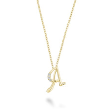 Charger l&#39;image dans la galerie, Mini Diamond Initial - 10Kt Yellow Gold - A to Z
