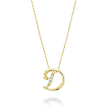 Charger l&#39;image dans la galerie, Mini Diamond Initial - 10Kt Yellow Gold - A to Z
