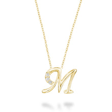 Charger l&#39;image dans la galerie, Mini Diamond Initial - 10Kt Yellow Gold - A to Z
