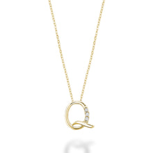 Charger l&#39;image dans la galerie, Mini Diamond Initial - 10Kt Yellow Gold - A to Z
