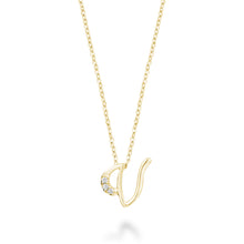 Charger l&#39;image dans la galerie, Mini Diamond Initial - 10Kt Yellow Gold - A to Z
