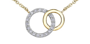 Diamond Necklace 10kt Yellow Gold | DD7685