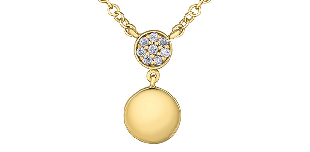 Diamond Necklace 10kt Yellow Gold | DD7976Y