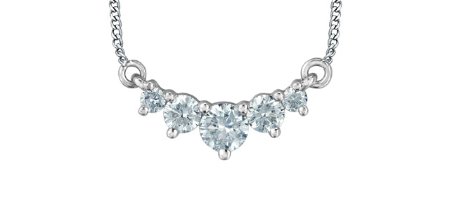 Necklace - 10kt white gold - Laboratory Grown Diamonds | 70025