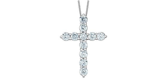 Cross - 10kt White Gold - Laboratory Grown Diamonds | PP1230W/100CX-10