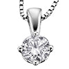 Charger l&#39;image dans la galerie, Pendant and Chain - Natural Maple Leaf Diamonds - 14kt White Gold | AM317W17
