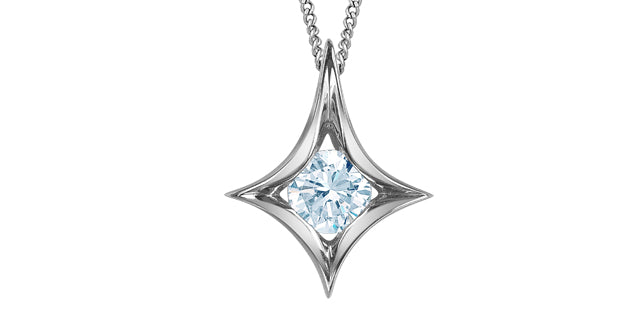 Necklace - 10kt White Gold - Laboratory Grown Diamonds | 70023