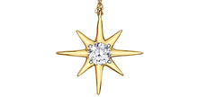 Load image into Gallery viewer, Pendant and Chaine - Natural Maple Leaf Diamonds - 14kt Yellow Gold | PP234/14C
