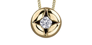 Pendant and Chain - Canadian Diamond - 10kt Gold  | AM582YW06