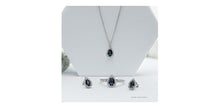 Load image into Gallery viewer, Pendant - Sapphire &amp; Diamonds - 10kt White Gold | DD7678
