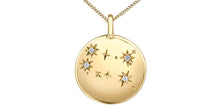 Charger l&#39;image dans la galerie, Zodiac Gemini Pendant and Chain - 10Kt Yellow Gold - Diamonds  | DX846YGEM
