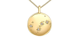 Zodiac Scorpio Pendant and Chain - 10Kt Yellow Gold - Diamonds  | DX846YSCO