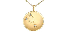 Charger l&#39;image dans la galerie, Zodiac Taurus Pendant and Chain - 10Kt Yellow Gold - Diamonds  | DX846YTAU
