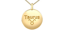 Charger l&#39;image dans la galerie, Zodiac Taurus Pendant and Chain - 10Kt Yellow Gold - Diamonds  | DX846YTAU
