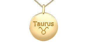 Zodiac Taurus Pendant and Chain - 10Kt Yellow Gold - Diamonds  | DX846YTAU