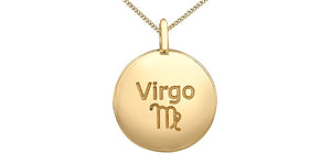 Zodiac Virgo Pendant and Chain - 10Kt Yellow Gold - Diamonds  | DX846YVIR