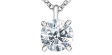 Load image into Gallery viewer, Solitaire Pendant | 14kt White Gold | 1.03ct Lab Grown Diamond
