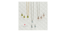 Load image into Gallery viewer, Aquamarine and diamond pendant &amp; chain 14kt white gold | ML867WAQ
