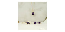 Load image into Gallery viewer, Diamond &amp; Amethyst - 10kt Yellow Gold Pendant and Chain | DD7963YAM
