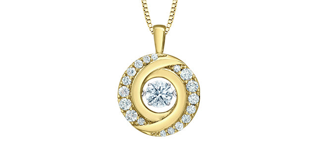 Solitaire Pendant - 14kt Yellow Gold - 1.00ct Lab Grown Diamond | LD158YW100