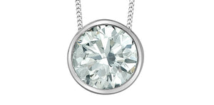 Necklace - 10kt White Gold - Laboratory Grown Diamonds | 70009