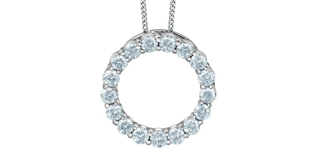 Necklace - 10kt White Gold - Laboratory Grown Diamonds | 70031