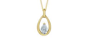 Necklace - 10kt Yellow Gold - Laboratory Grown Diamonds | 70015