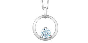 Necklace - 10kt White Gold - Laboratory Grown Diamonds | 70014