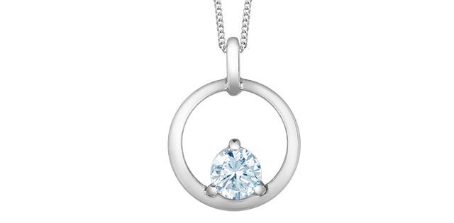 Necklace - 10kt White Gold - Laboratory Grown Diamonds | 70014