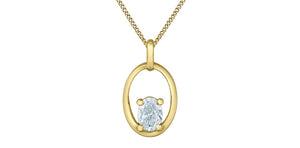 Necklace - 10kt Yellow Gold - Laboratory Grown Diamonds | 70013