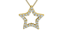 Load image into Gallery viewer, Star Necklace - 10kt Yellow Gold - Laboratory Grown Diamonds | 70034
