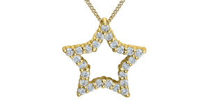 Star Necklace - 10kt Yellow Gold - Laboratory Grown Diamonds | 70034